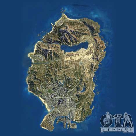 Спутниковая карта Grand Theft Auto 5