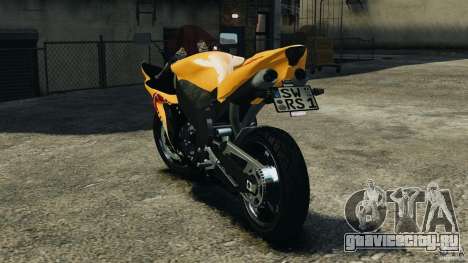 Yamaha YZF-R1 2012 для GTA 4