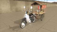 Honda Super Cub с повозкой