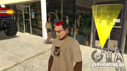 Red Mohawk and Black Stubbles для GTA San Andreas