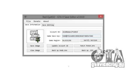 GTA V Save Editor v2.0 by Red-EyeX32 для GTA 5