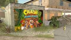 Crash Bandicoot N. Sane Trilogy Wall Garage CJ для GTA San Andreas