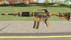 CS:GO M4A1 (Snakebite Gold Skin) для GTA San Andreas