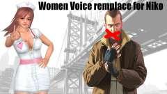 Female Voice remplace for Niko для GTA 4