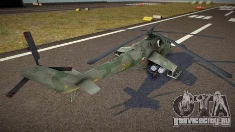 Mi-35 Hind (with Woodland camouflage) для GTA San Andreas