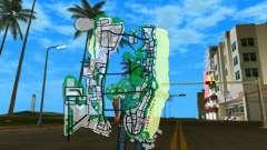 Карта в игре для GTA Vice City