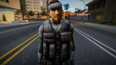 Guerilla (Solid Snake) из Counter-Strike Source для GTA San Andreas