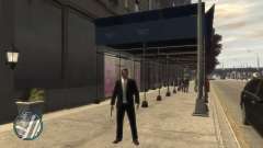 Black and White Unbottoned Suit для GTA 4