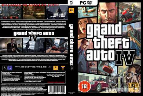 Обложка русского издания Grand Theft Auto 4