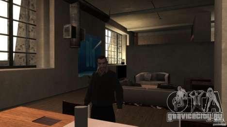 Домашний свитер с воротником для GTA 4
