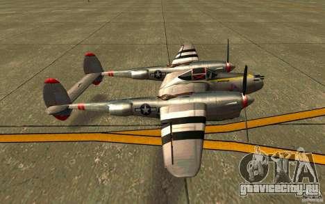P38 Lightning для GTA San Andreas