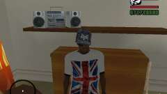 Футболка с флагом Англии для GTA San Andreas