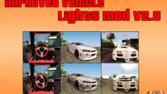 Improved Vehicle Lights Mod v2.0 для GTA San Andreas