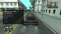 Weather Menu для GTA San Andreas