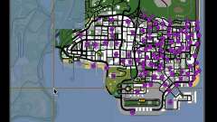 Tags Map Mod v1.0 для GTA San Andreas
