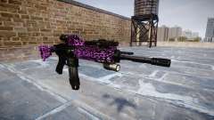 Автоматический карабин Colt M4A1 party rock для GTA 4