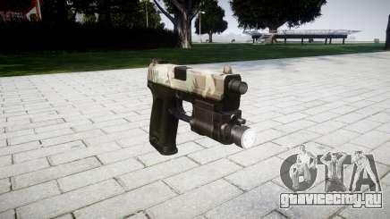 Пистолет HK USP 45 woodland для GTA 4
