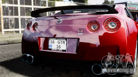 Nissan GT-R AMS 2012 для GTA 4