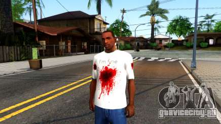 White I am Fine T-Shirt для GTA San Andreas
