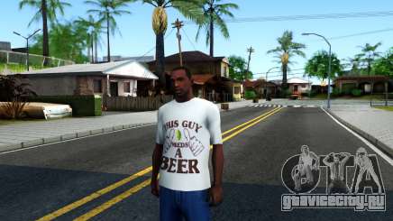 White Beer T-Shirt для GTA San Andreas