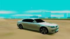 BMW M5 E60 серебристый для GTA San Andreas