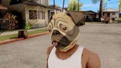 Маска Собака Мопс для GTA San Andreas