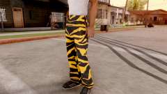 Тигровые штаны для GTA San Andreas
