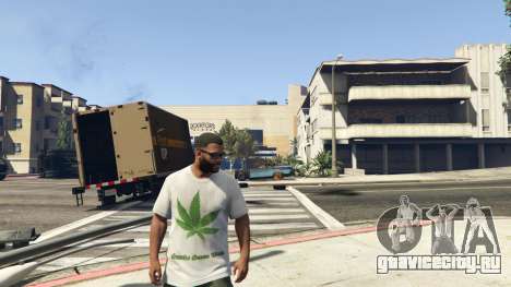 Футболка Зеленый Лист для GTA 5
