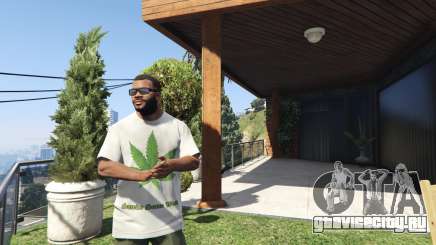 Футболка Зеленый Лист для GTA 5
