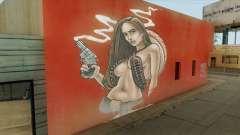 Mexican Cowgirl Graffiti HD Remake для GTA San Andreas