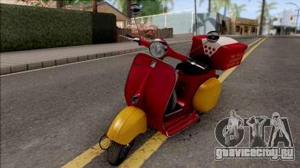 Piaggio Vespa VNB 125 Pizzaboy HQLM для GTA San Andreas