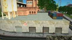 Открытый гаражный бокс в промзоне San Fierro для GTA San Andreas