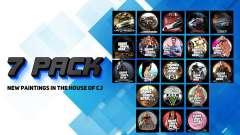 New paintings in the house of Cj (NFS & GTA) для GTA San Andreas