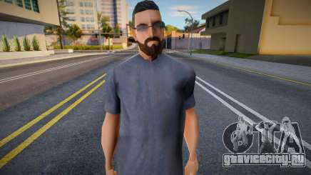 Байкер с модной бородкой для GTA San Andreas