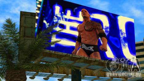The Rock WWE2k22 Billboard для GTA Vice City