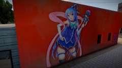 Mural Aqua Konosuba для GTA San Andreas
