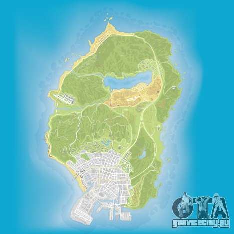 Атласная карта Grand Theft Auto 5
