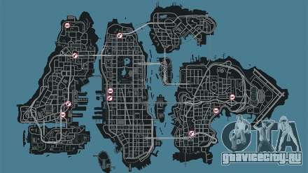 Карта сервисов GTA 4 поможет вам улучшить ваше авто