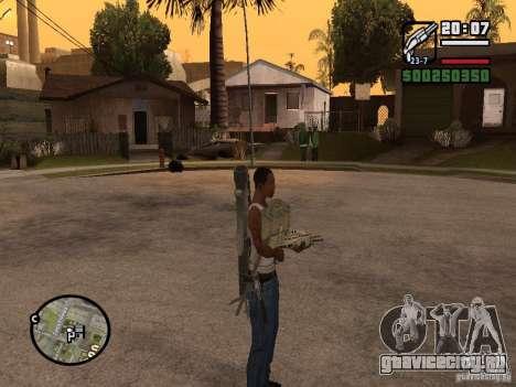 Оружие за спиной для GTA San Andreas