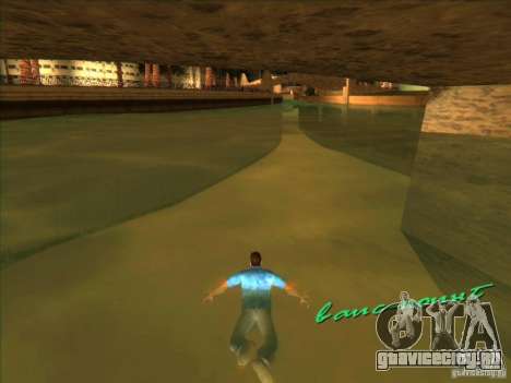 Плавание с новой анимацией для GTA Vice City
