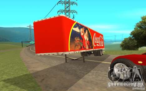 Полуприцеп к Peterbilt 379 Custom Coca Cola для GTA San Andreas