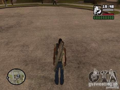 Оружие за спиной для GTA San Andreas
