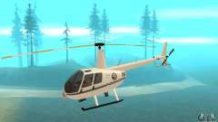 Robinson R44 Raven II NC 1.0 Белый для GTA San Andreas