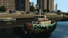 Realistic Rusty Tugboat