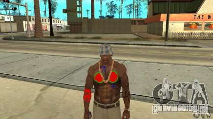 Прикольная татуировка у CJ-я на теле для GTA San Andreas