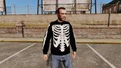 Чёрный свитер -Скелет- для GTA 4