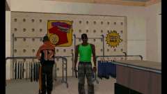 Зеленая и Фиолетовая майка для GTA San Andreas