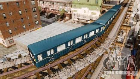 Головной вагон метрополитена модели 81-717 для GTA 4