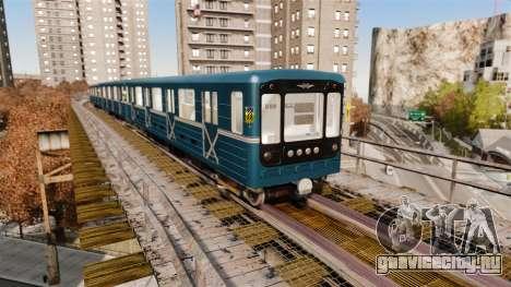 Головной вагон метрополитена модели 81-717 для GTA 4