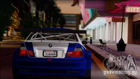 BMW M3 E46 GTR для GTA San Andreas